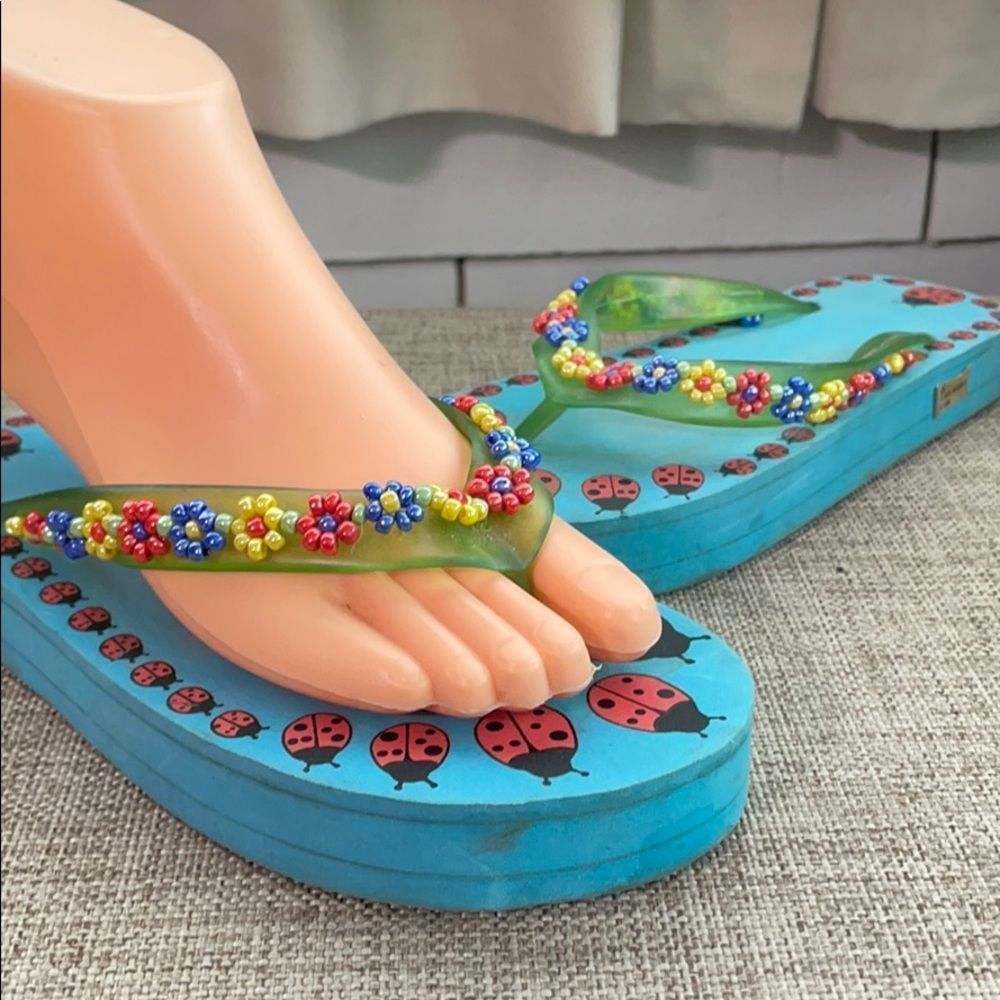Beaded Thong Sandals